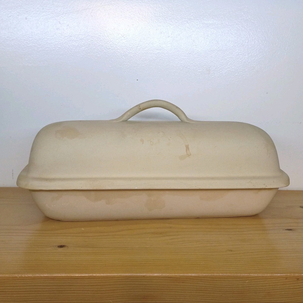 Vintage 1991 Superstone By Sassafrass Clay Bread Baker Dated‎ 15"